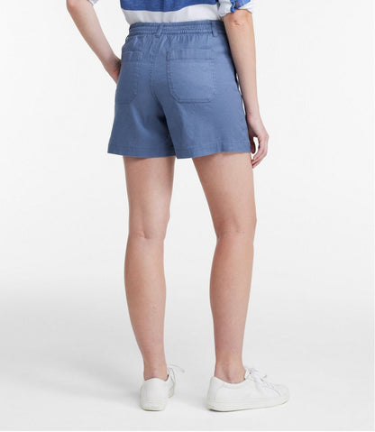 L.L.Bean | Women's Comfort Stretch Cotton/Linen Shorts, High-Rise 7"