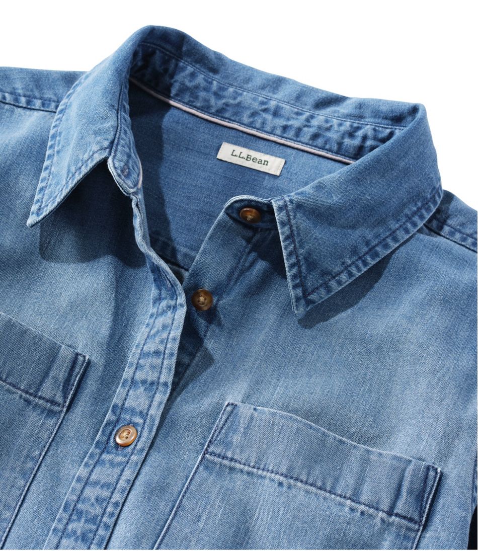 L.L.Bean | Women's L.L. Bean Heritage Washed Denim Shirt Dress