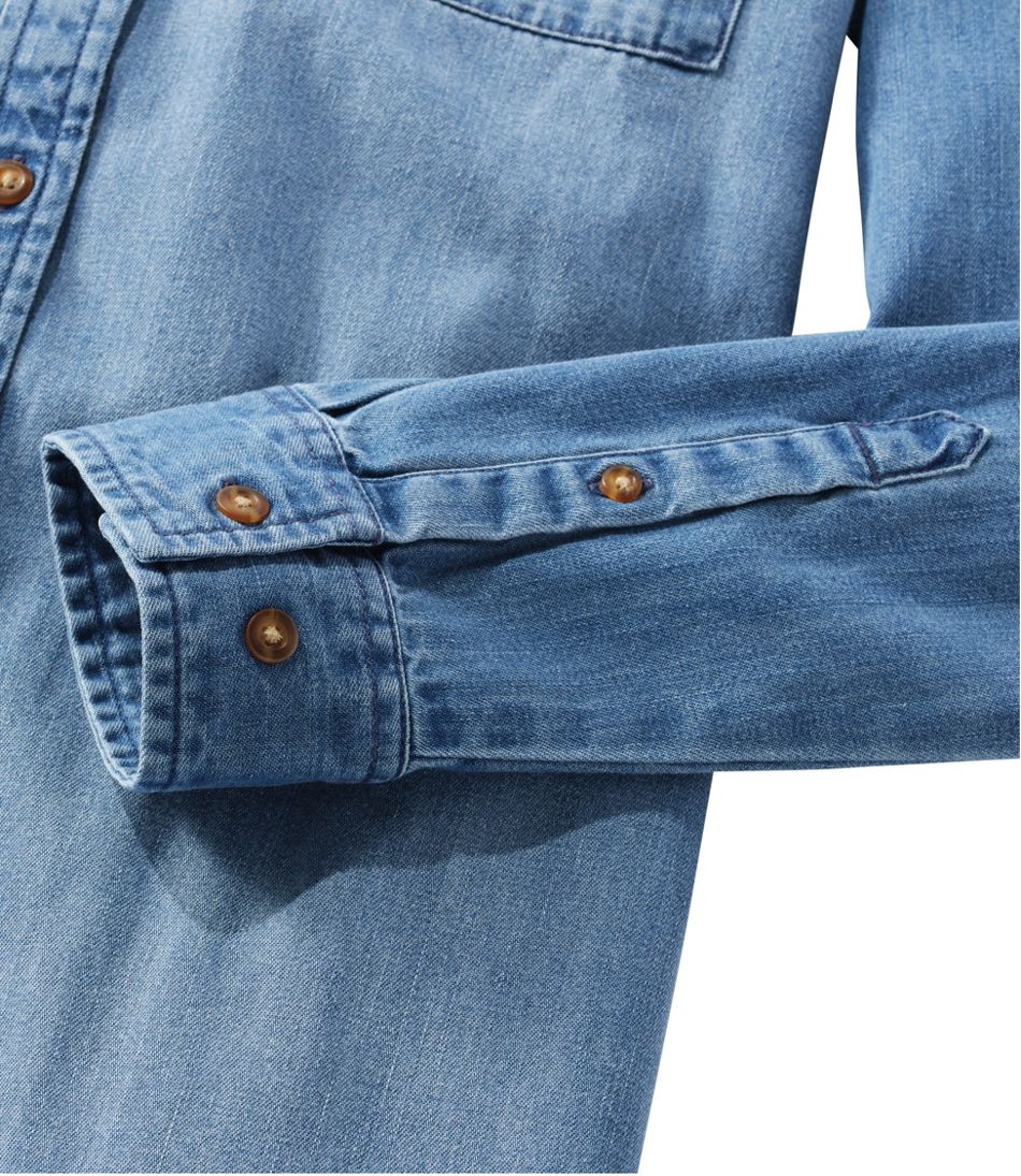 L.L.Bean | Women's L.L. Bean Heritage Washed Denim Shirt Dress