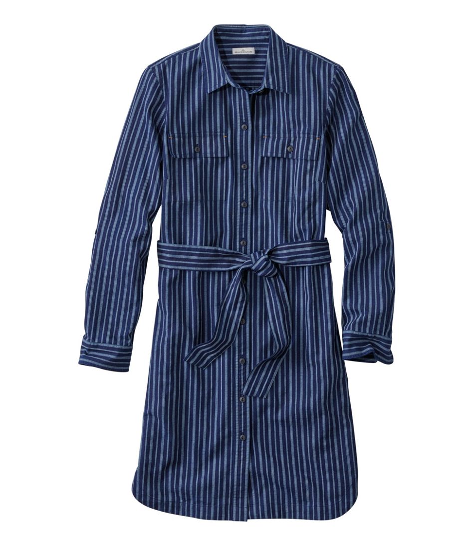 L.L.Bean | Women's Signature Camp Shirt Dress, Button-Front