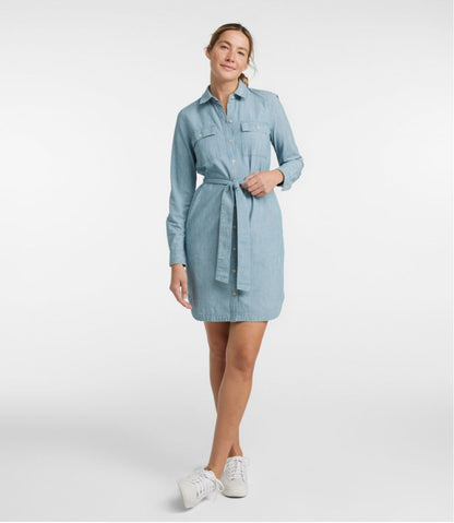 L.L.Bean | Women's Signature Camp Shirt Dress, Button-Front