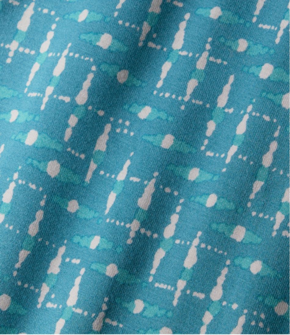 L.L.Bean | Women's Summer Knit Dress, Short-Sleeve Print