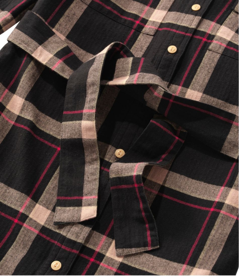 L.L.Bean | Women's Signature Camp Flannel Shirt Dress, Button-Front