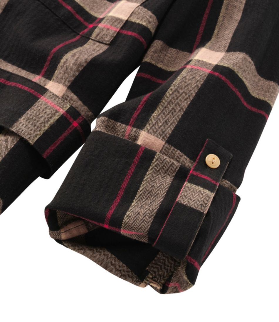 L.L.Bean | Women's Signature Camp Flannel Shirt Dress, Button-Front