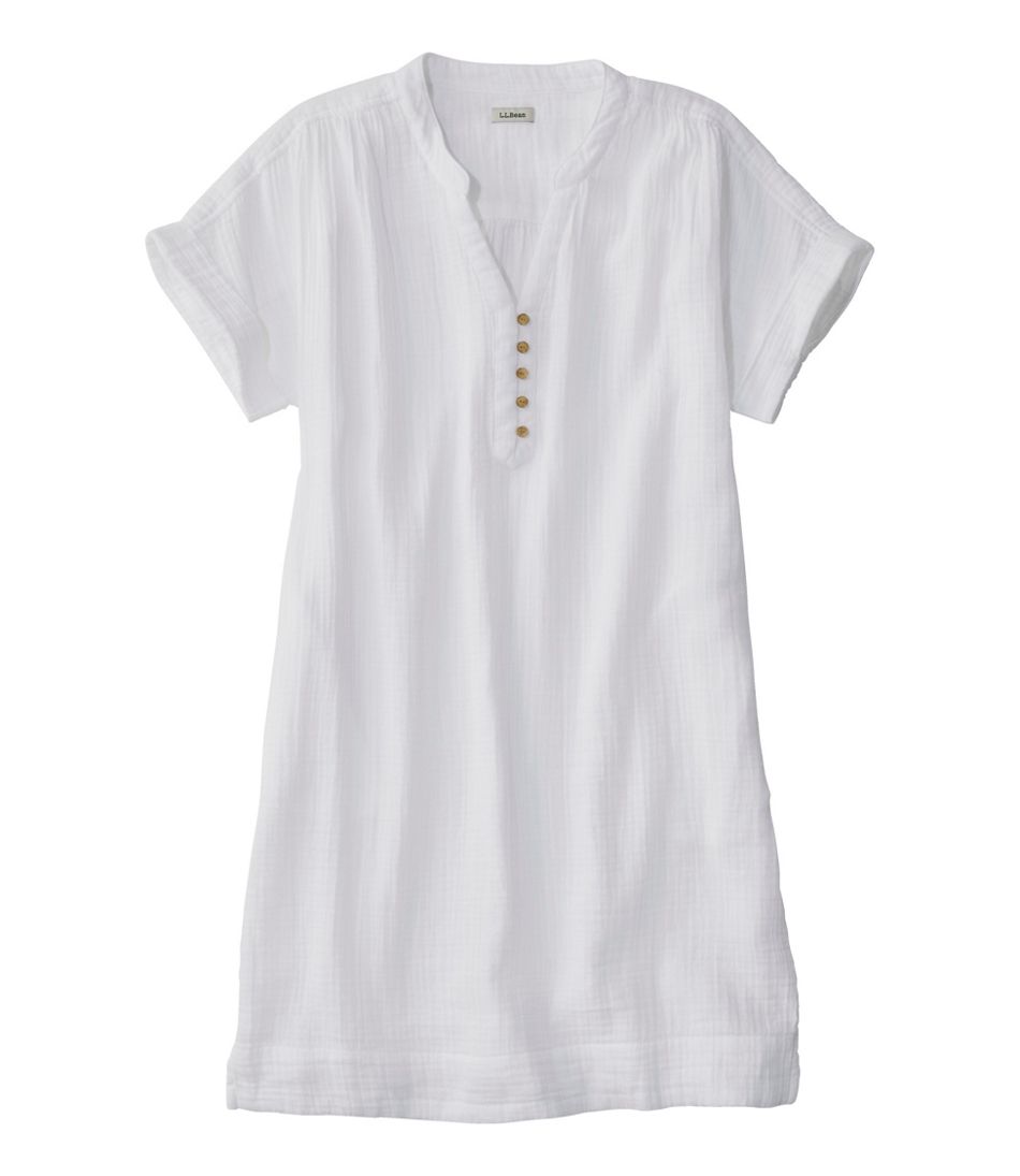 L.L.Bean | Women's Cloud Gauze Short-Sleeve Shift Dress