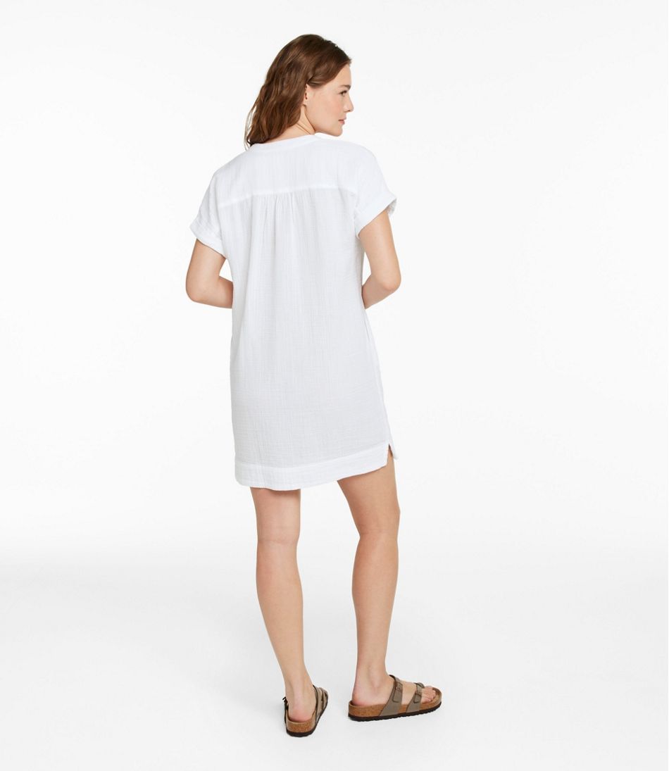 L.L.Bean | Women's Cloud Gauze Short-Sleeve Shift Dress