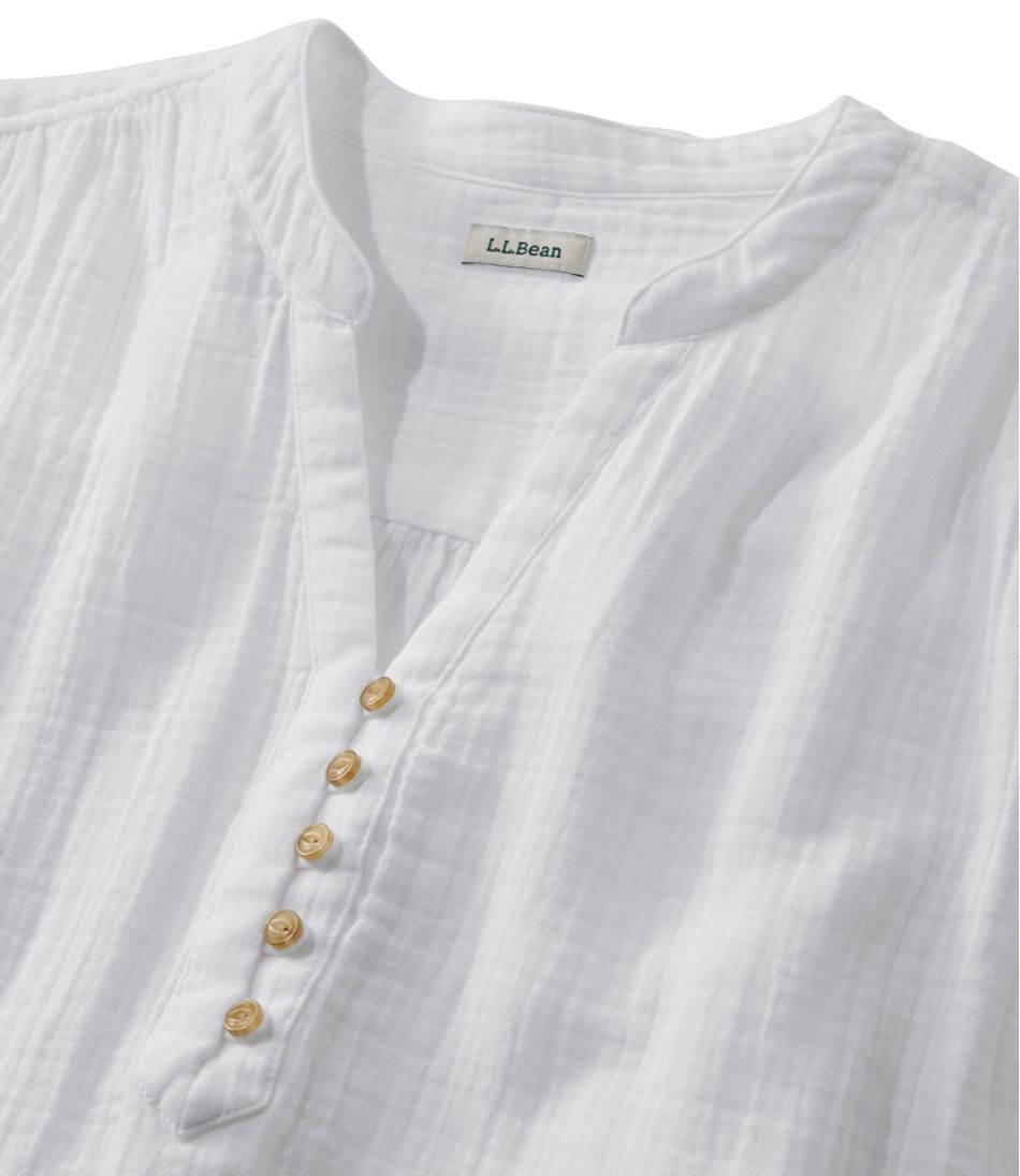 L.L.Bean | Women's Cloud Gauze Short-Sleeve Shift Dress