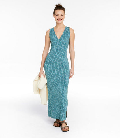 L.L.Bean | Women's Summer Knit Maxi Dress, Print