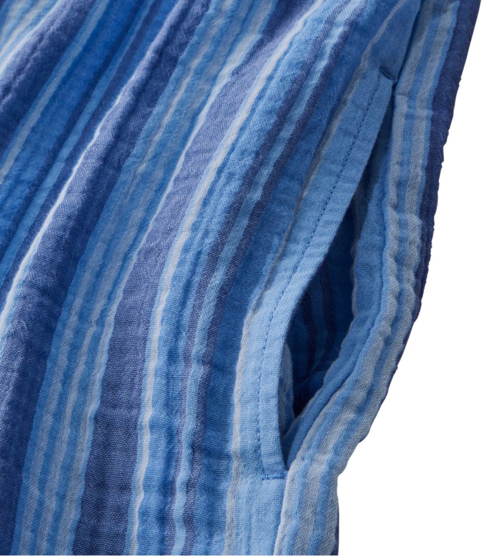 L.L.Bean | Women's Cloud Gauze Short-Sleeve Shift Dress, Stripe