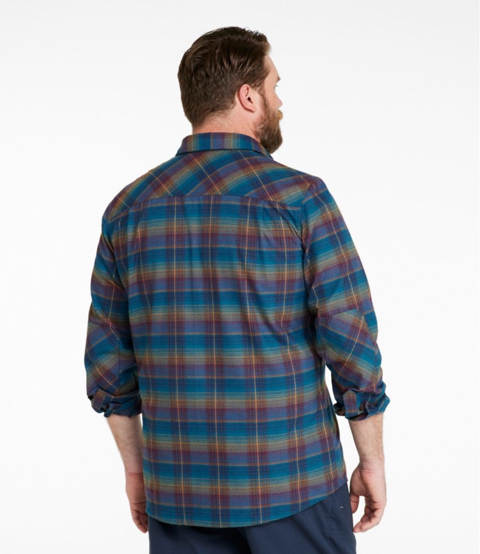 L.L.Bean | Men's Katahdin Performance Flannel Shirt, Slightly Fitted