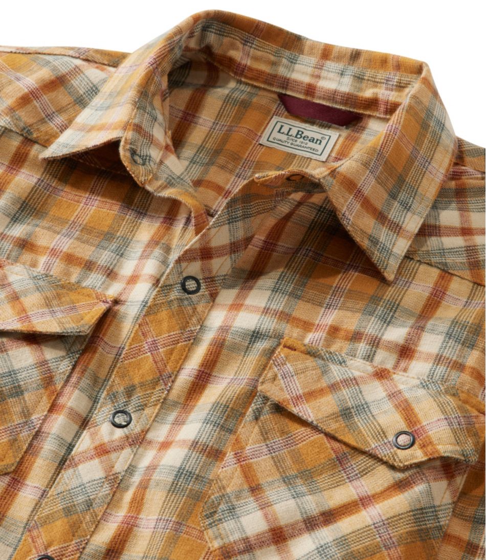 L.L.Bean | Men's Katahdin Performance Flannel Shirt, Slightly Fitted