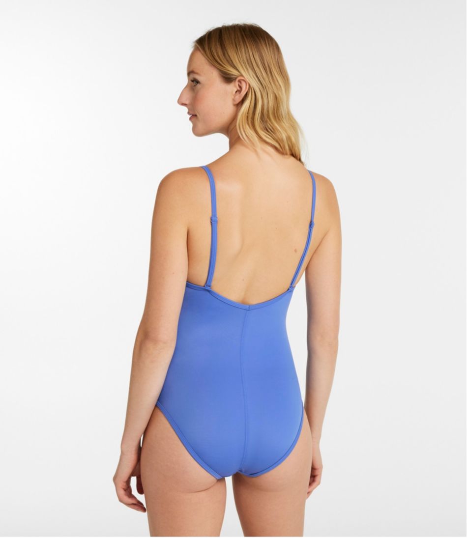 L.L.Bean | Women's Coastal Essentials Swimwear, V-Neck Tanksuit