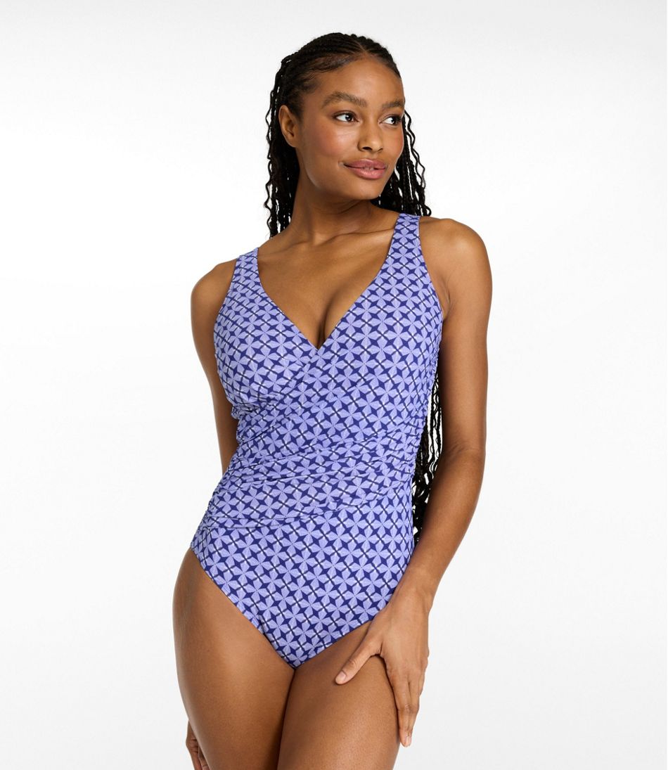 L.L.Bean | Women's Shaping Swimwear, Tanksuit Print