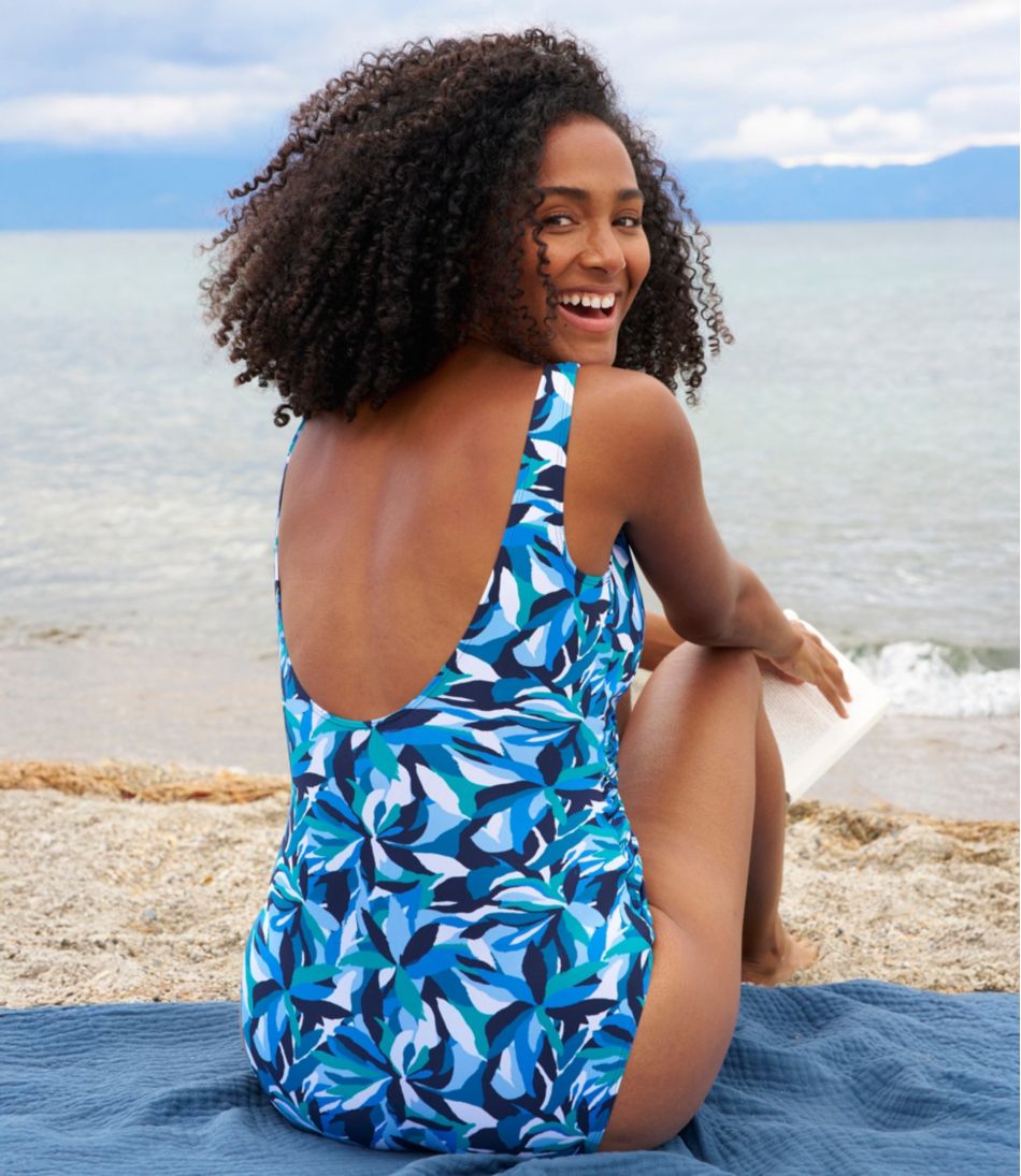 L.L.Bean | Women's Shaping Swimwear, Tanksuit Print