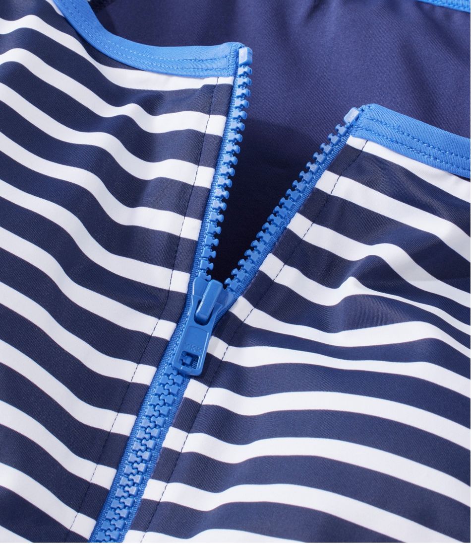 L.L.Bean | Women's Coastal Essentials Swimwear, Long-Sleeve Tanksuit Print