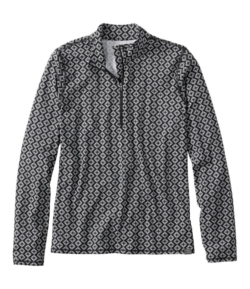 L.L.Bean | Women's SunSmart® UPF 50+ Sun Shirt, Quarter-Zip Print