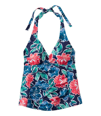 L.L.Bean | Women's BeanSport Swimwear, Halter Tankini Top Print