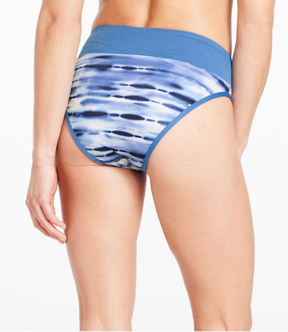 L.L.Bean | Women's New Currents Swimwear, Mid-Rise Brief Print