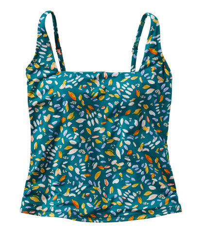 L.L.Bean | Women's New Currents Swimwear, Squareneck Tankini Top Print