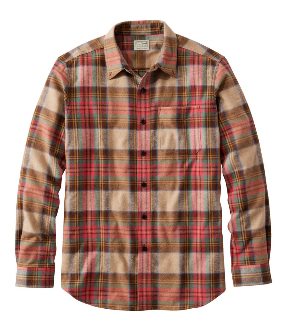 L.L.Bean | Men's Scotch Plaid Flannel Shirt, Traditional Fit