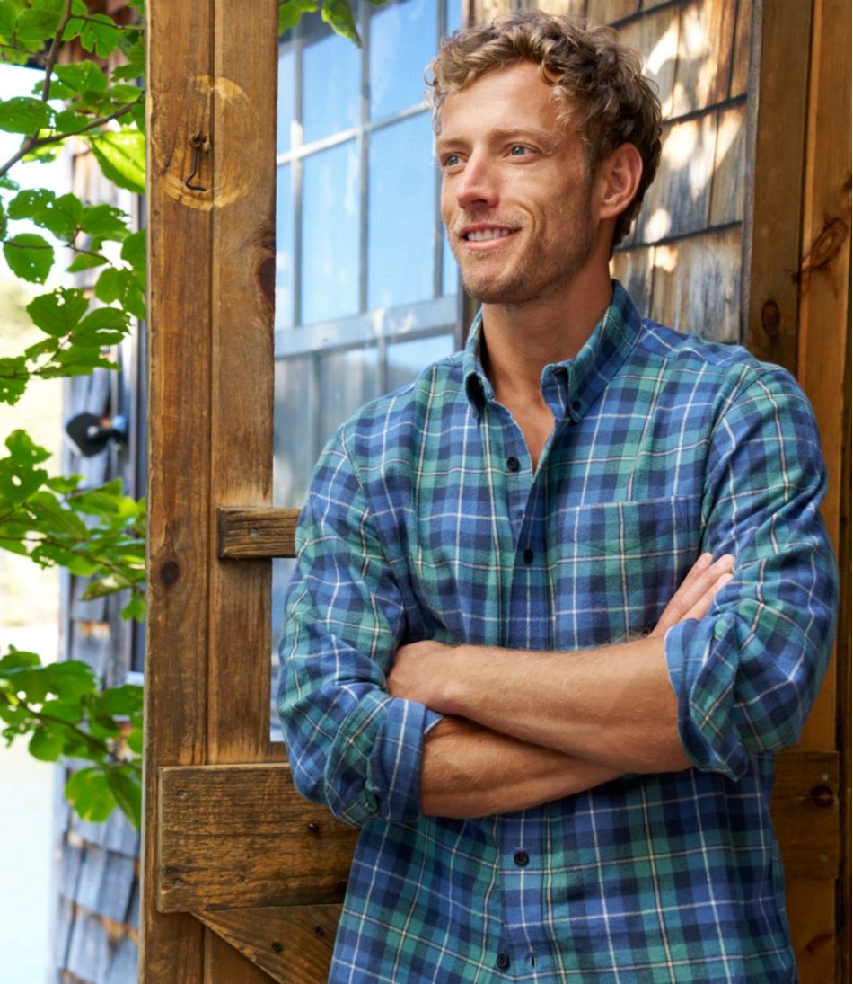 L.L.Bean | Men's Scotch Plaid Flannel Shirt, Traditional Fit