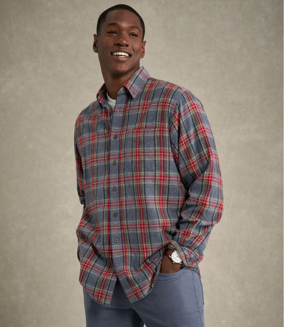 L.L.Bean | Men's Scotch Plaid Flannel Shirt, Traditional Fit