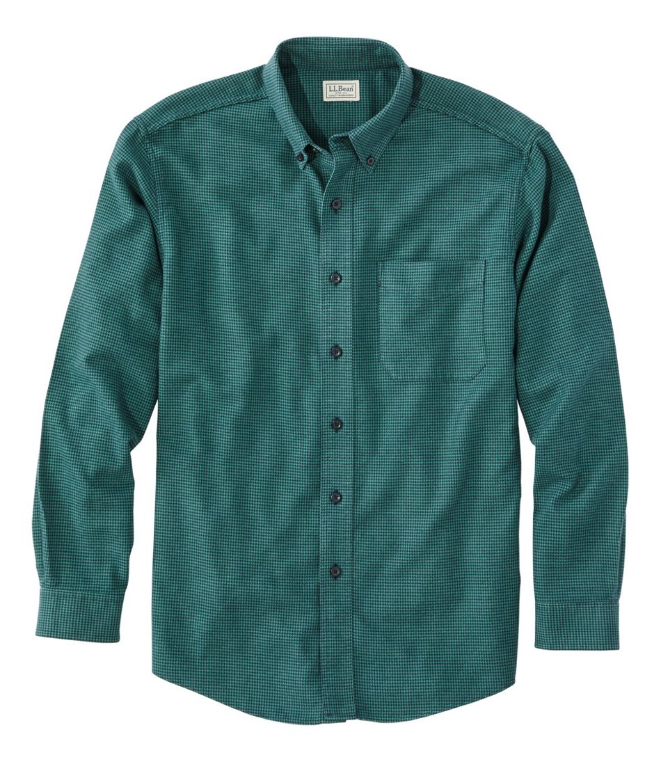 L.L.Bean | Men's Wicked Good Flannel Shirt, Traditional Fit, Houndstooth