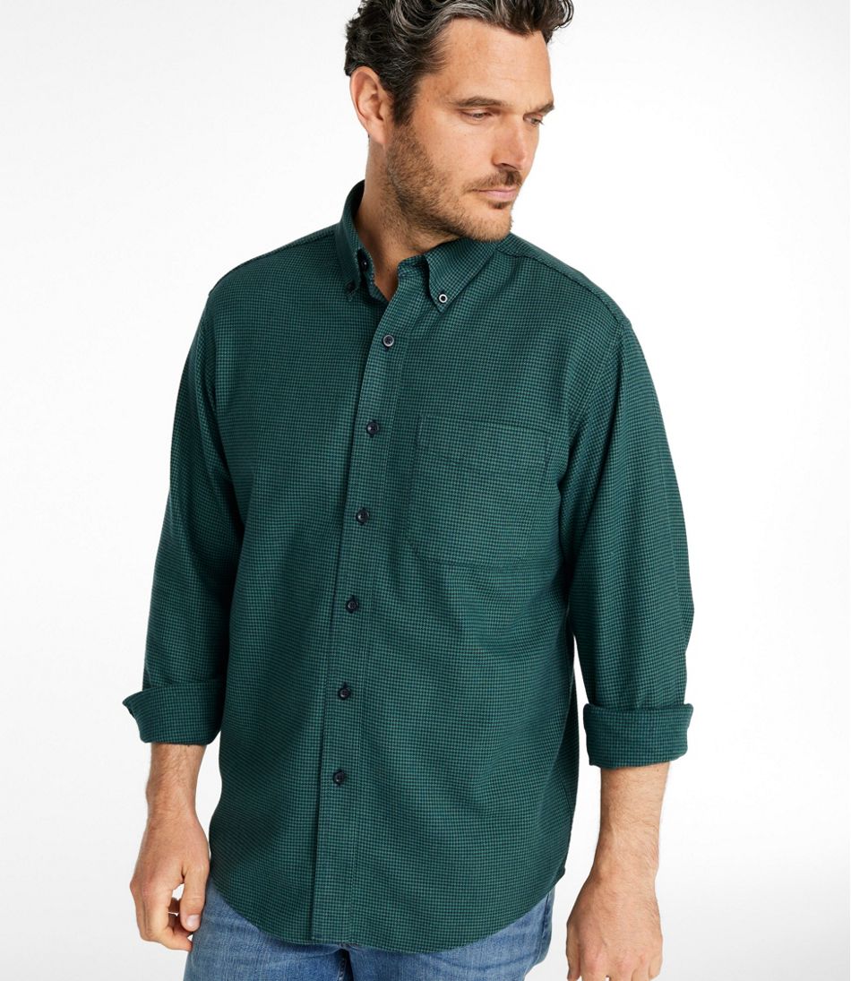 L.L.Bean | Men's Wicked Good Flannel Shirt, Traditional Fit, Houndstooth