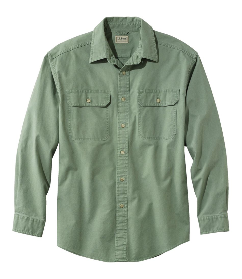 L.L.Bean | Men's Sunwashed Canvas Shirt, Traditional Fit