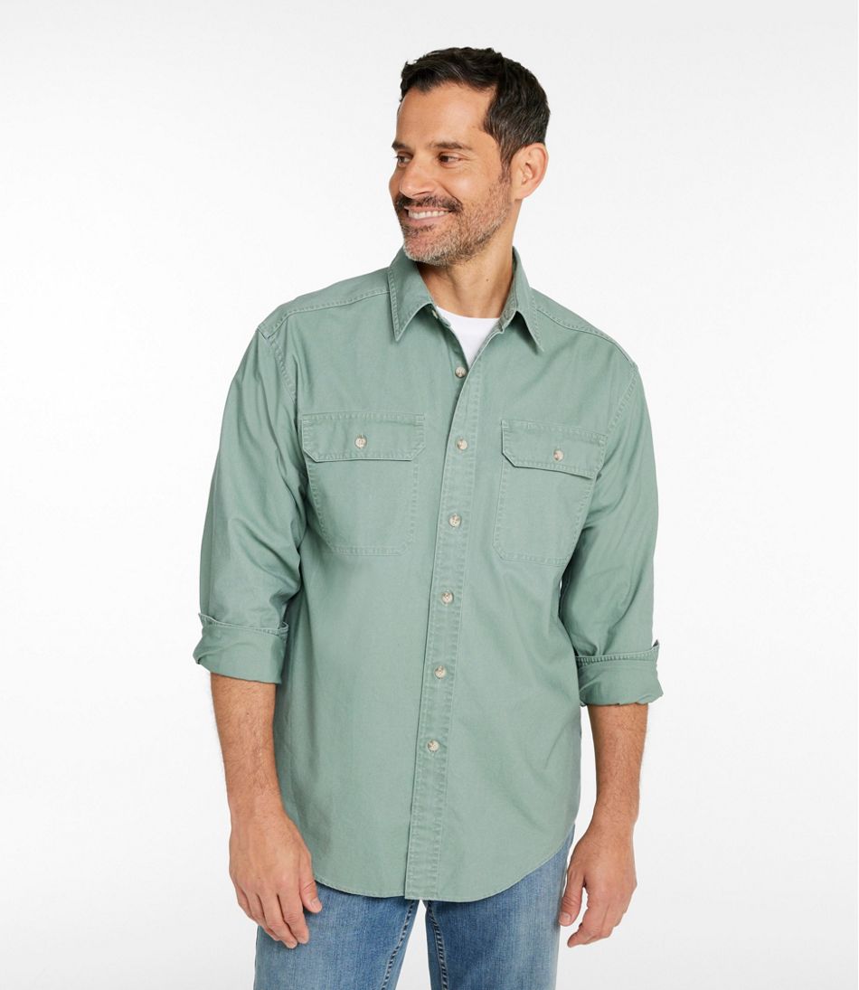 L.L.Bean | Men's Sunwashed Canvas Shirt, Traditional Fit