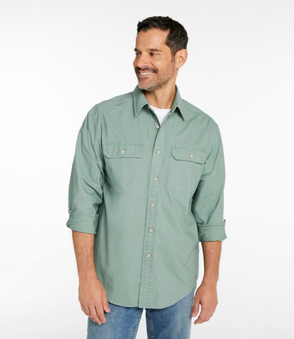 L.L.Bean | Men's Sunwashed Canvas Shirt, Traditional Fit