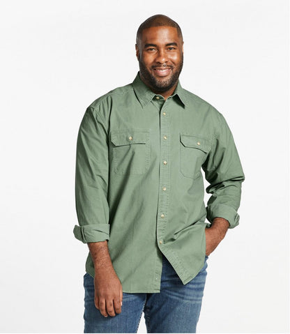 L.L.Bean | Men's Sunwashed Canvas Shirt, Traditional Fit