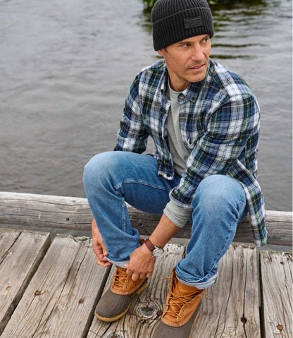 L.L.Bean | Men's Scotch Plaid Flannel Shirt, Slightly Fitted