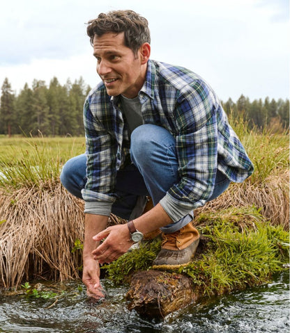 L.L.Bean | Men's Scotch Plaid Flannel Shirt, Slightly Fitted