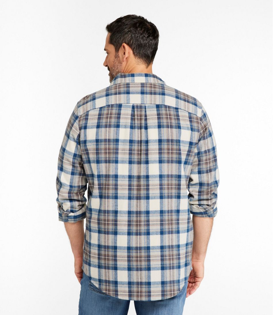L.L.Bean | Men's Scotch Plaid Flannel Shirt, Slightly Fitted