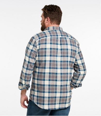L.L.Bean | Men's Scotch Plaid Flannel Shirt, Slightly Fitted