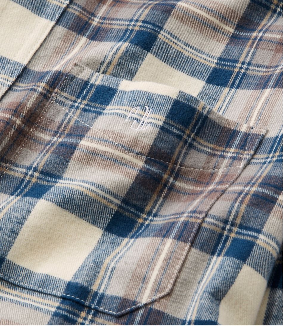 L.L.Bean | Men's Scotch Plaid Flannel Shirt, Slightly Fitted