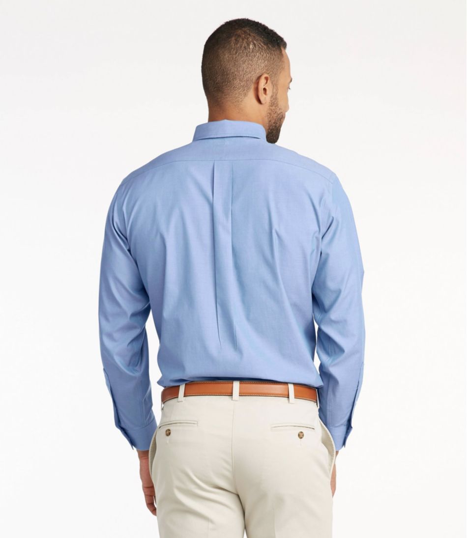 L.L.Bean | Men's Wrinkle-Free Pinpoint Oxford Cloth Shirt, Traditional Fit