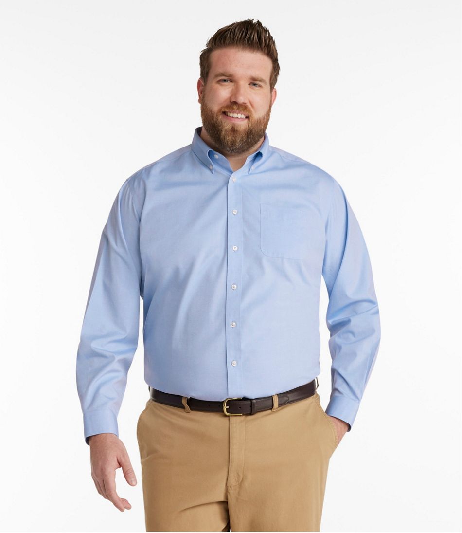 L.L.Bean | Men's Wrinkle-Free Pinpoint Oxford Cloth Shirt, Traditional Fit