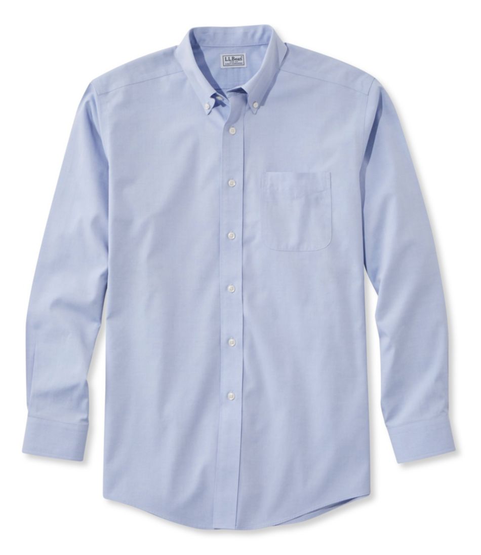 L.L.Bean | Men's Wrinkle-Free Pinpoint Oxford Cloth Shirt, Traditional Fit