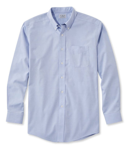 L.L.Bean | Men's Wrinkle-Free Pinpoint Oxford Cloth Shirt, Traditional Fit