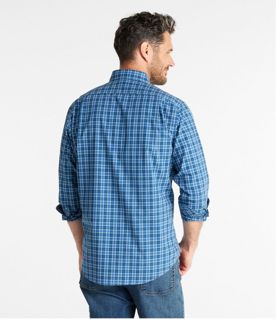 L.L.Bean | Men's Wrinkle-Free Kennebunk Sport Shirt, Slightly Fitted Check