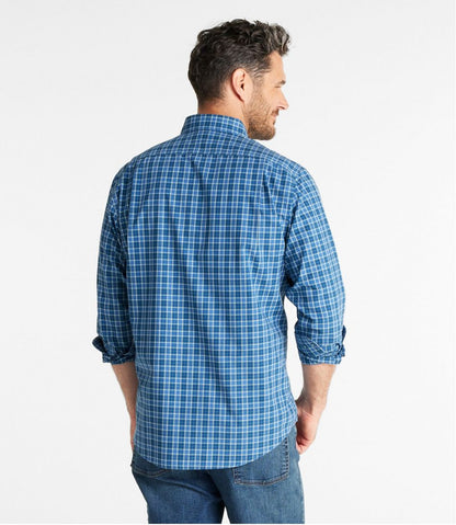 L.L.Bean | Men's Wrinkle-Free Kennebunk Sport Shirt, Slightly Fitted Check