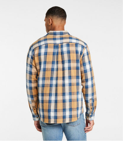 L.L.Bean | Men's 1912 Field Flannel Shirt, Slightly Fitted Untucked Fit, Plaid