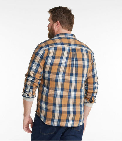 L.L.Bean | Men's 1912 Field Flannel Shirt, Slightly Fitted Untucked Fit, Plaid