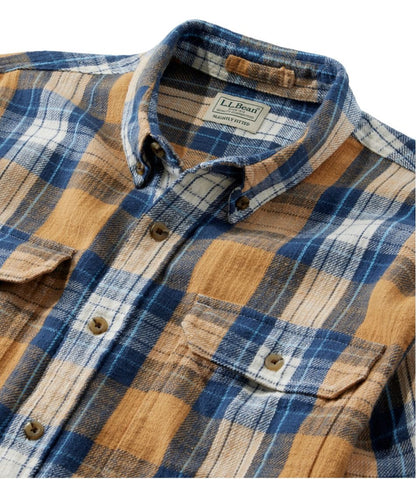 L.L.Bean | Men's 1912 Field Flannel Shirt, Slightly Fitted Untucked Fit, Plaid