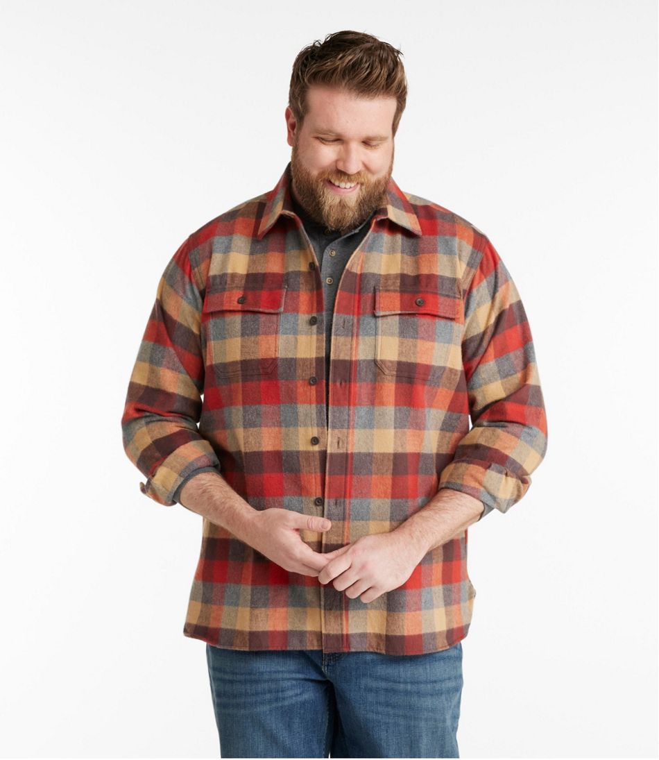 L.L.Bean | Men's Chamois Shirt, Traditional Fit, Plaid