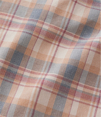 L.L.Bean | Men's Sunwashed Corduroy Shirt, Slightly Fitted Untucked Fit, Plaid