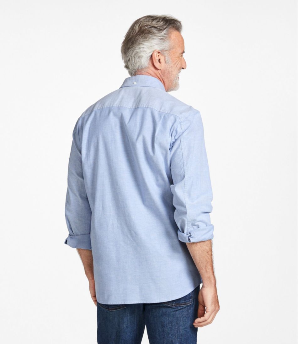 L.L.Bean | Men's Comfort Stretch® Oxford Shirt, Traditional Untucked Fit
