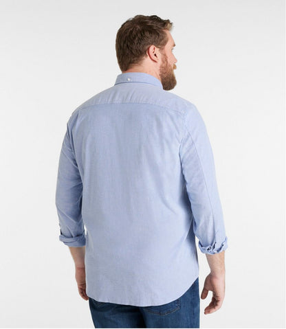 L.L.Bean | Men's Comfort Stretch® Oxford Shirt, Traditional Untucked Fit